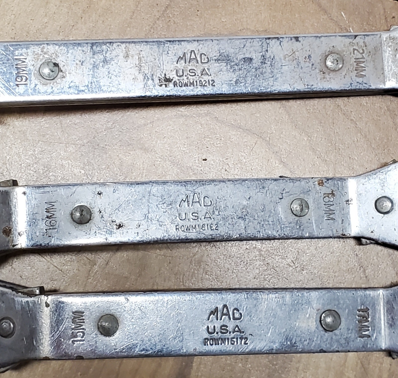MAC Tool Angled Ratchet Wrench Set 7mm to 21mm