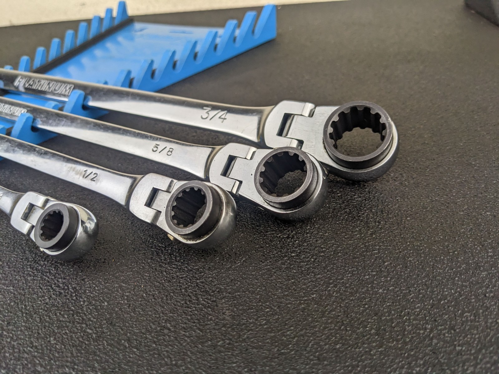 #bo130 Platinum XXL Reversible SAE Ratcheting Flex-Head Wrenches 99750