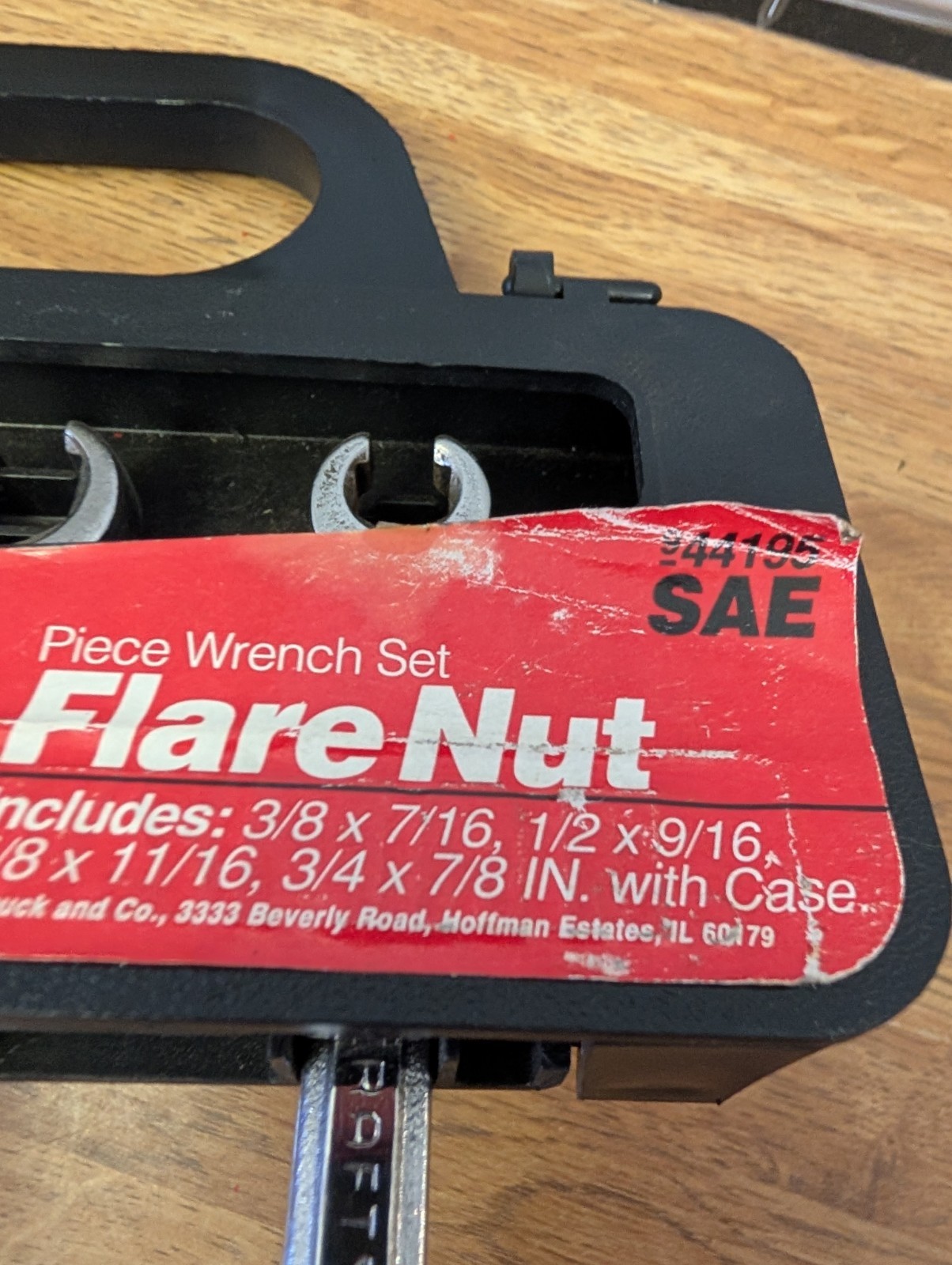 VINTAGE CRAFTSMAN 44195 4pc SAE FLARE NUT LINE WRENCH SET with CASE – VGC USA