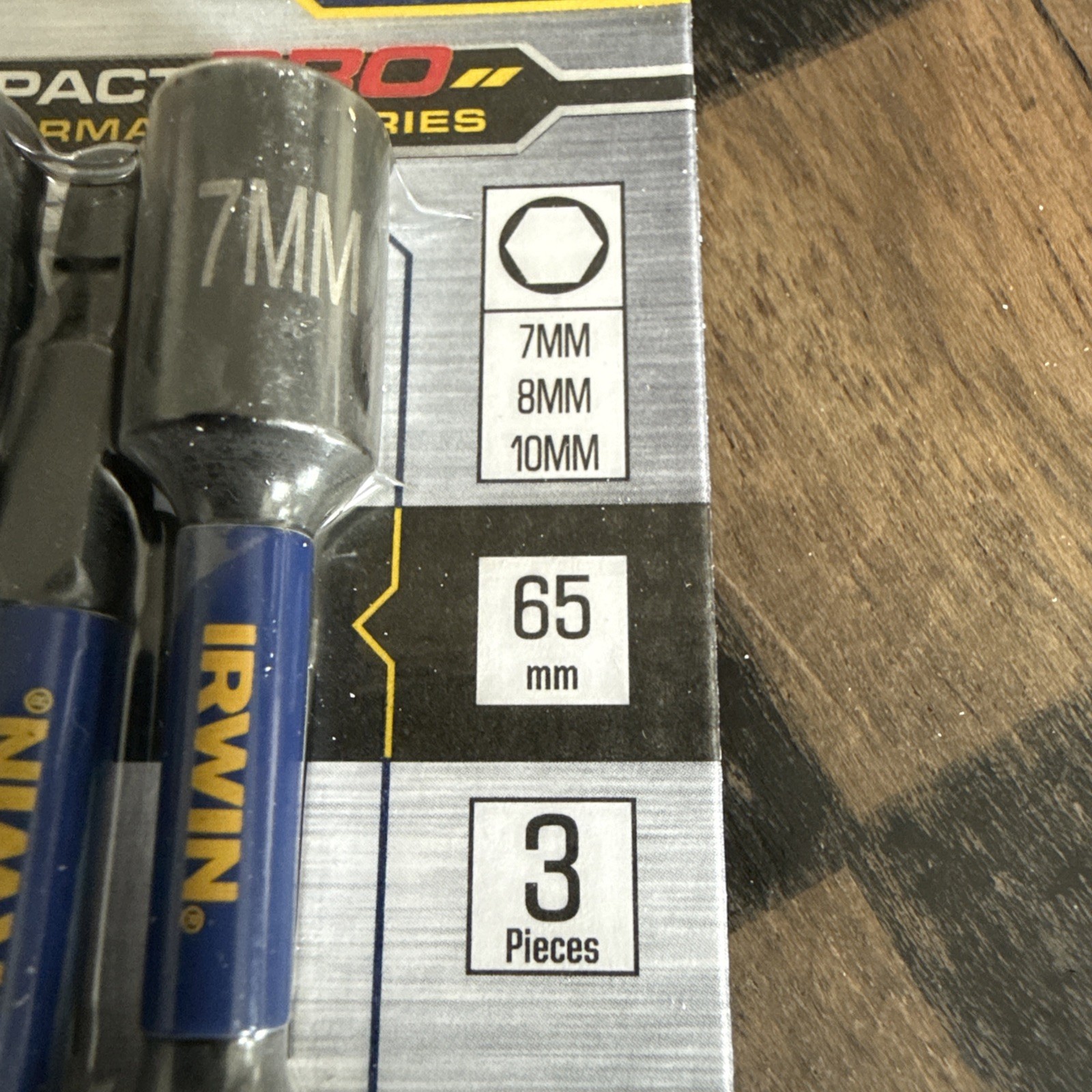 IRWIN IW6069120 – Impact Pro nutsetter set 3 pcs – 7mm , 8mm , 10mm