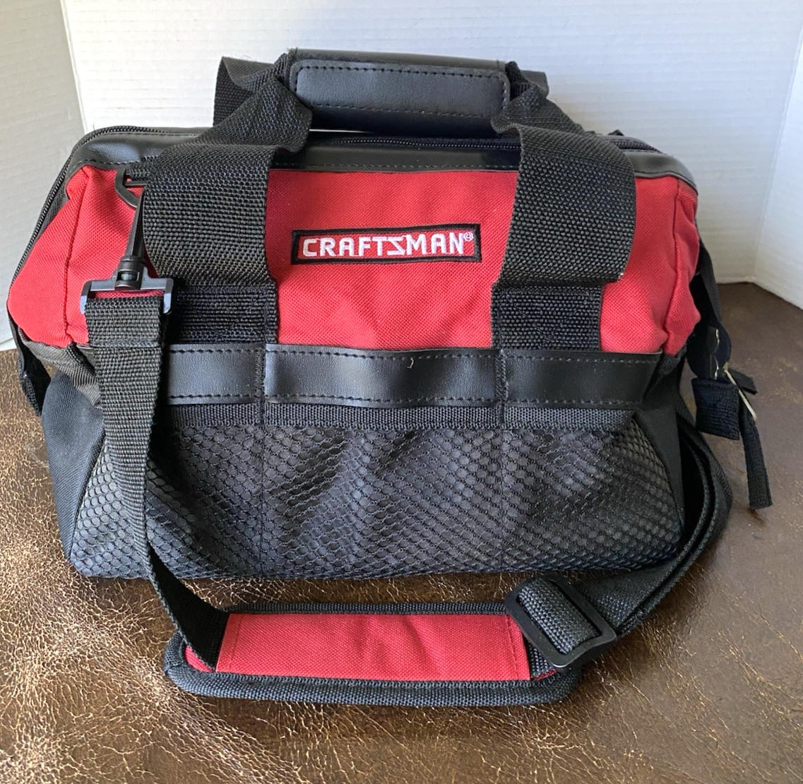 Craftsman Heavy Duty 21-Pocket Large Mouth Tool Tote Bag No. 40411 Red