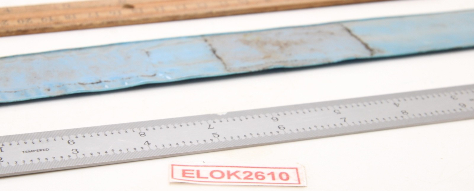 Unbranded 12 Inch Ruler Stainless Steel Tempered Inches MM 1/2MM Made in USA