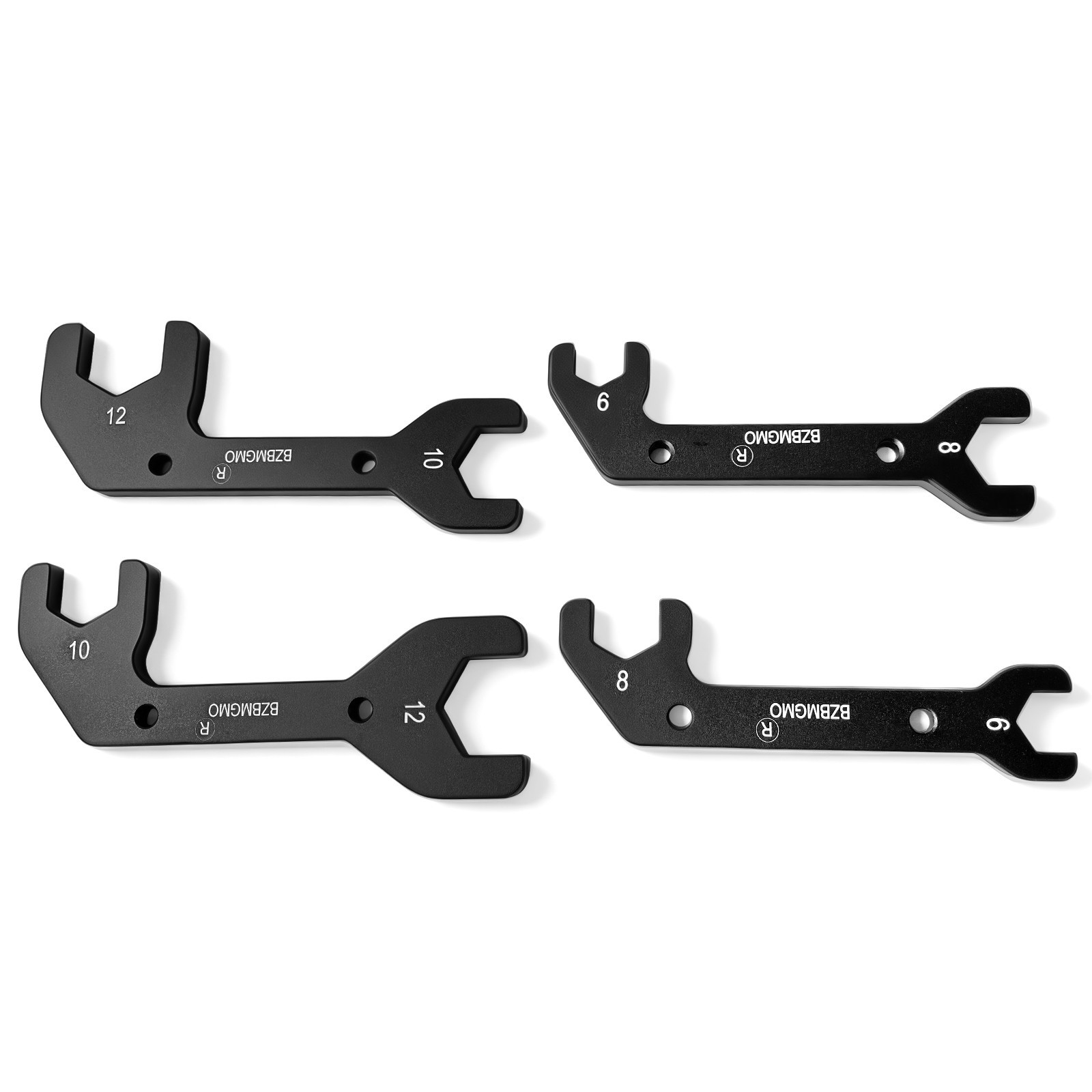 BZBMGMO AN Aluminum AN Fitting Wrench Set (AN6/AN8/AN10/AN12)，4-Piece