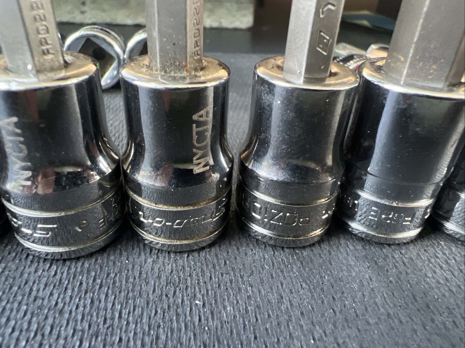 Snap On PIT120 3/8” Drive Impact Bit Sockets Sae Metric Posidriv Flat Lot Hex 🔥