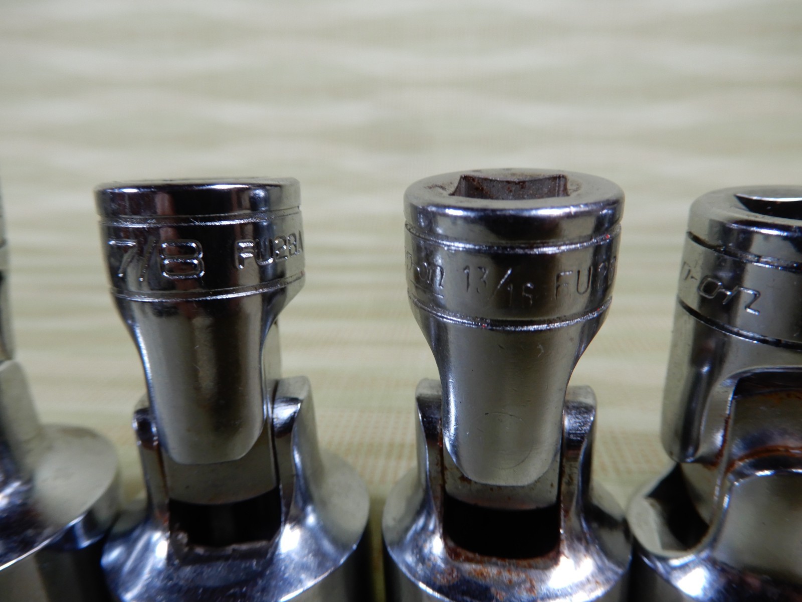 Snap-On Swivel End Socket Set 3/8 Drive 10 Pieces Great Condition VX
