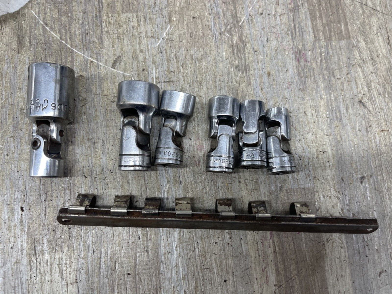 5PC Snap On 6PT 3/8″ Drive 6-Point Swivel Socket FS14A FS12A FS18B FS20A FS24
