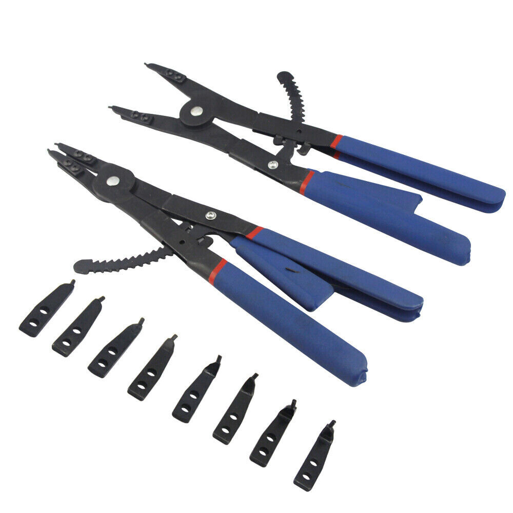 2 pcs 16″ Snap Ring Circlip Pliers H-D Ratchet Type Tools
