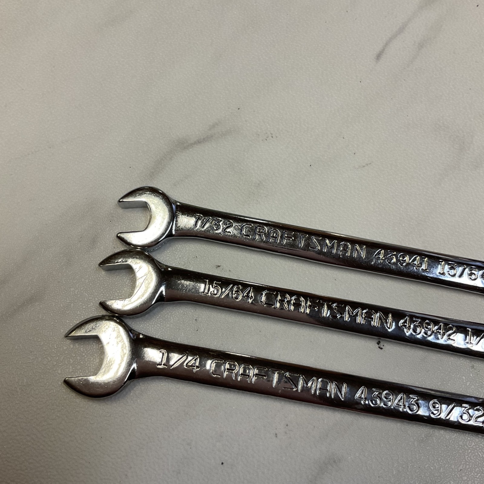 Craftsman 12 Point Midget Ignition Combination Wrenches 43941, 43942, 43943