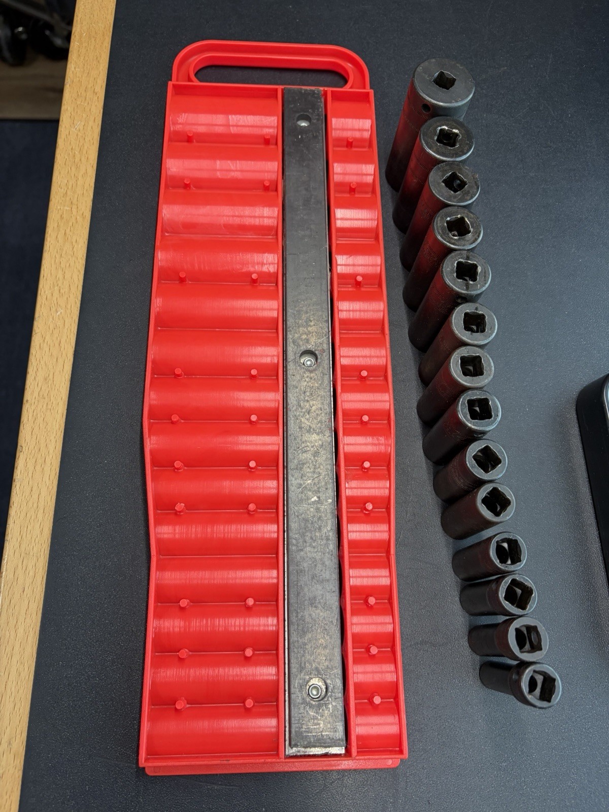 Snap-on 14pc 3/8″ Drive Deep Impact Socket Set Metric 6pt 8-19, 21, 24MM