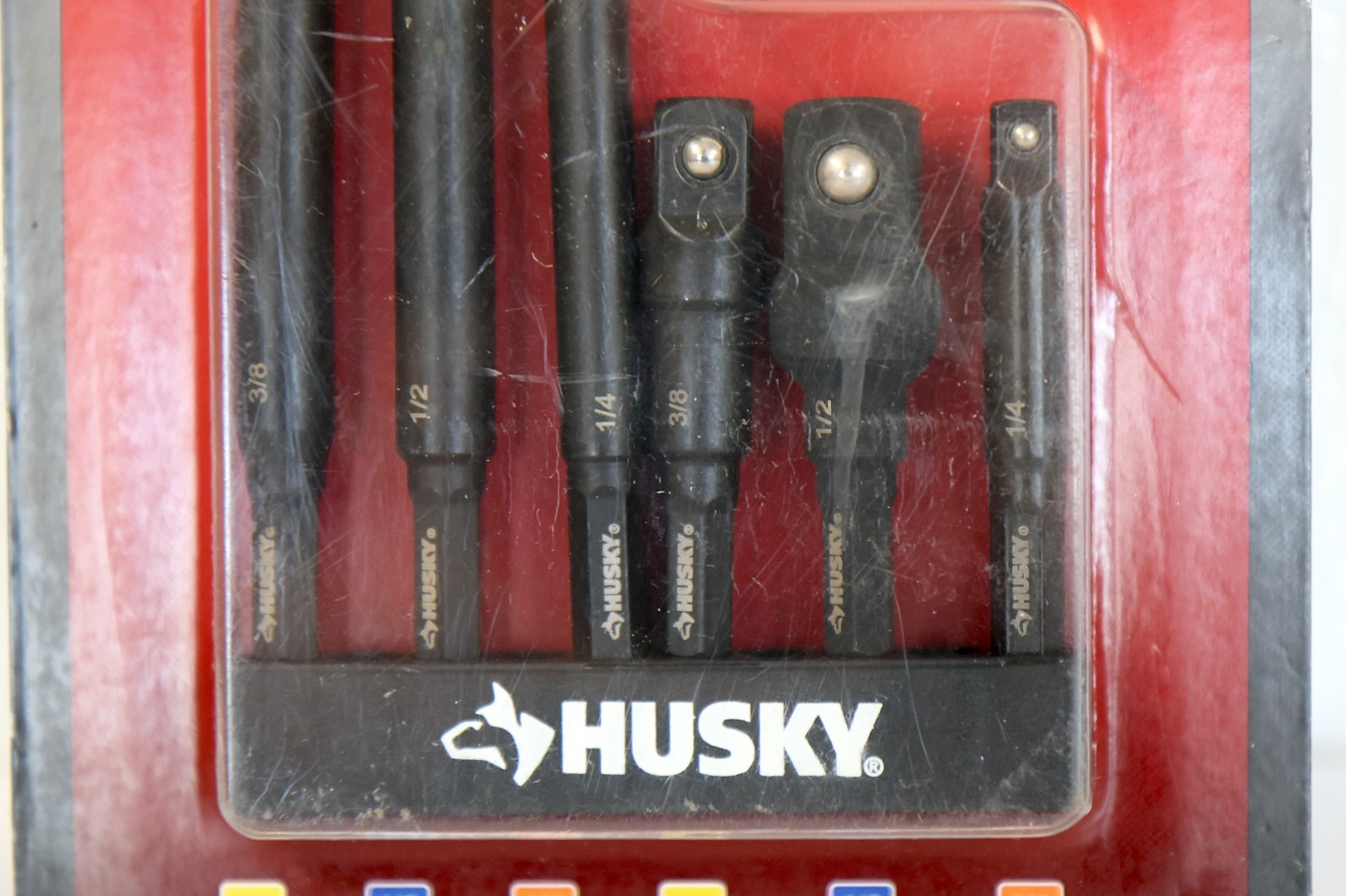 Husky 6 Piece 1/4″ Hex Impact Socket Adapter Set, HISKDRAPT6PC, New Sealed