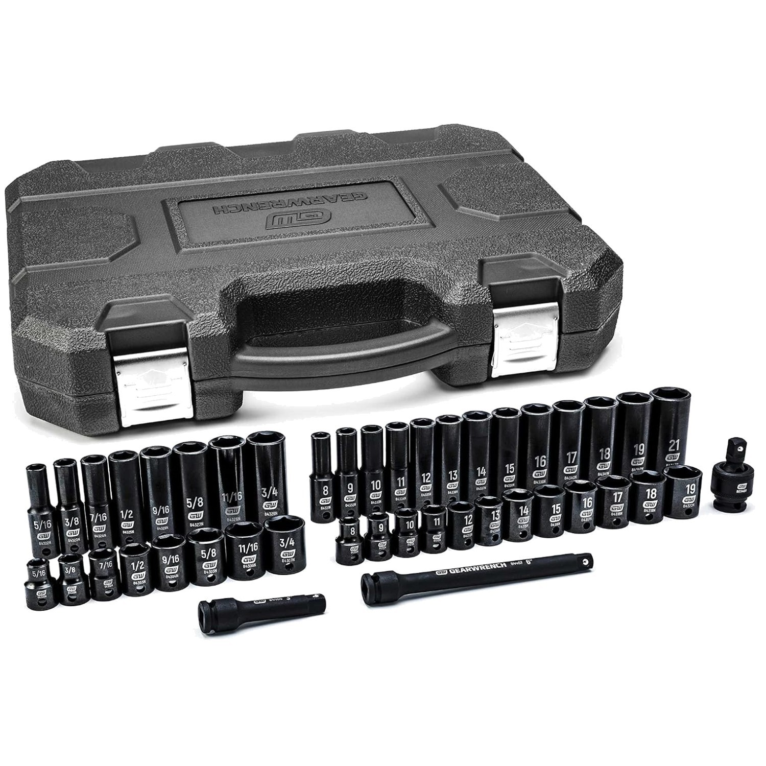 Impact Socket Set – 44 Piece Chrome Moly Steel Construction