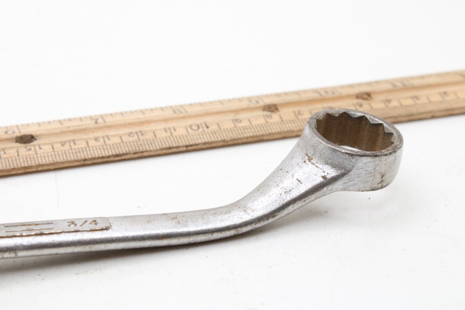 Craftsman =V =Series 5/8″ X 3/4″ 12 Point SAE Offset Box Wrench USA Modified