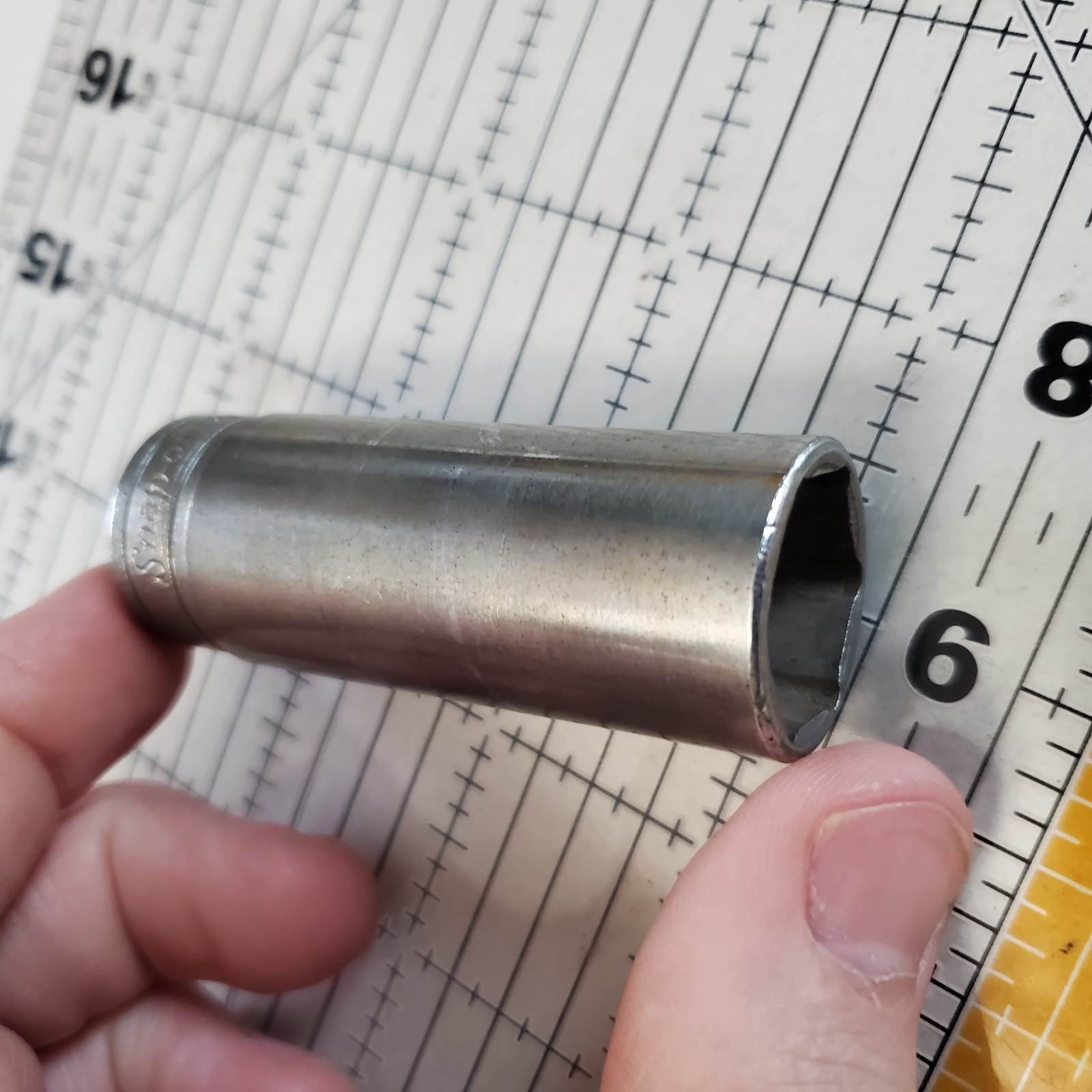 SNAP-ON TOOLS 3/8″ DRIVE 3/4″ DEEP 6 POINT SOCKET – MADE IN USA – SAE – SFS241