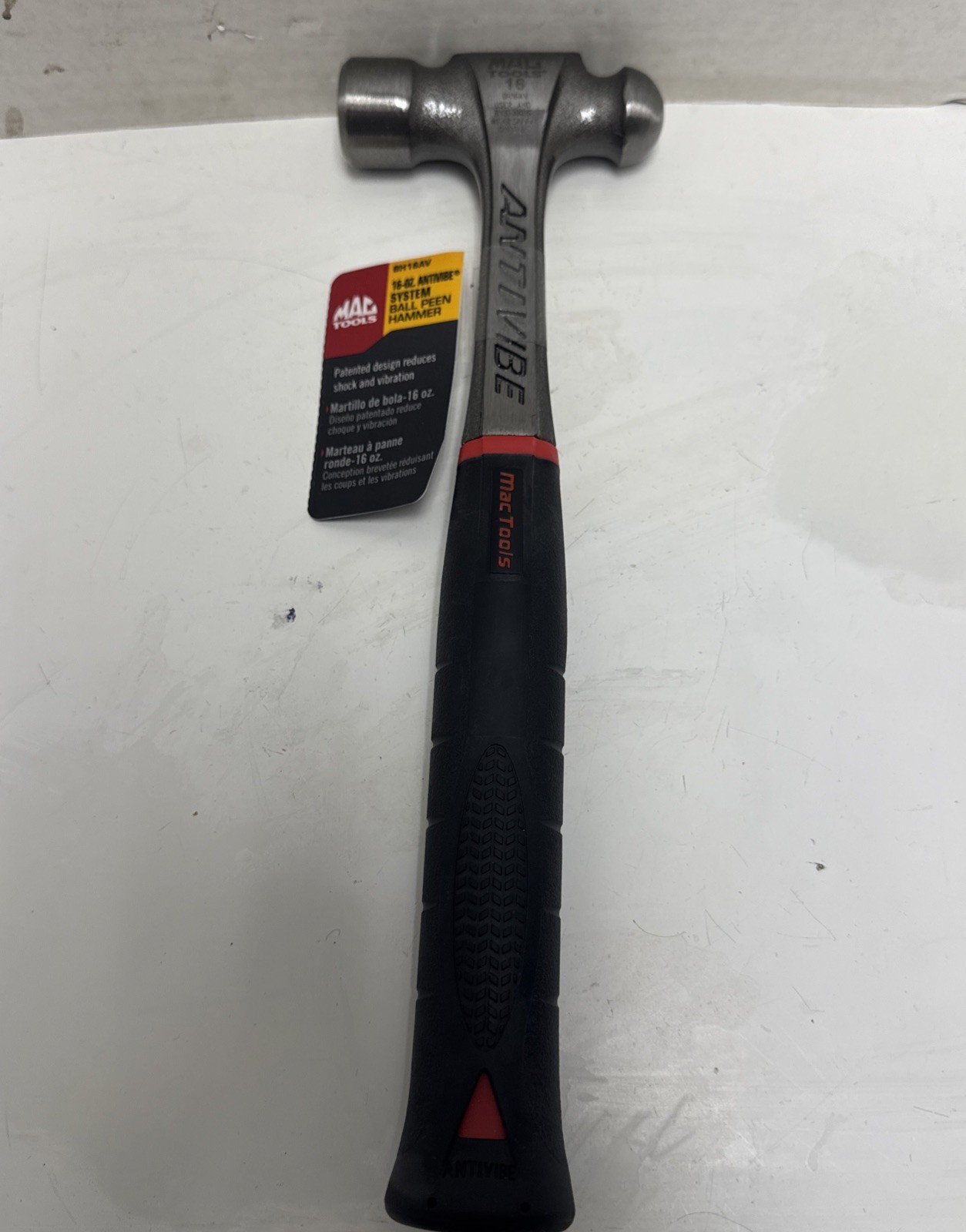 Mac Tools Heavy Hitter AntiVibe System Ball Peen Hammer Model BH16AV Brand New