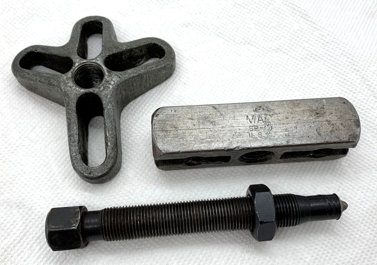 Auto Tools Puller Yoke Set Lot Pressure Screw Harmonic Balancer Pulley Gear MAC