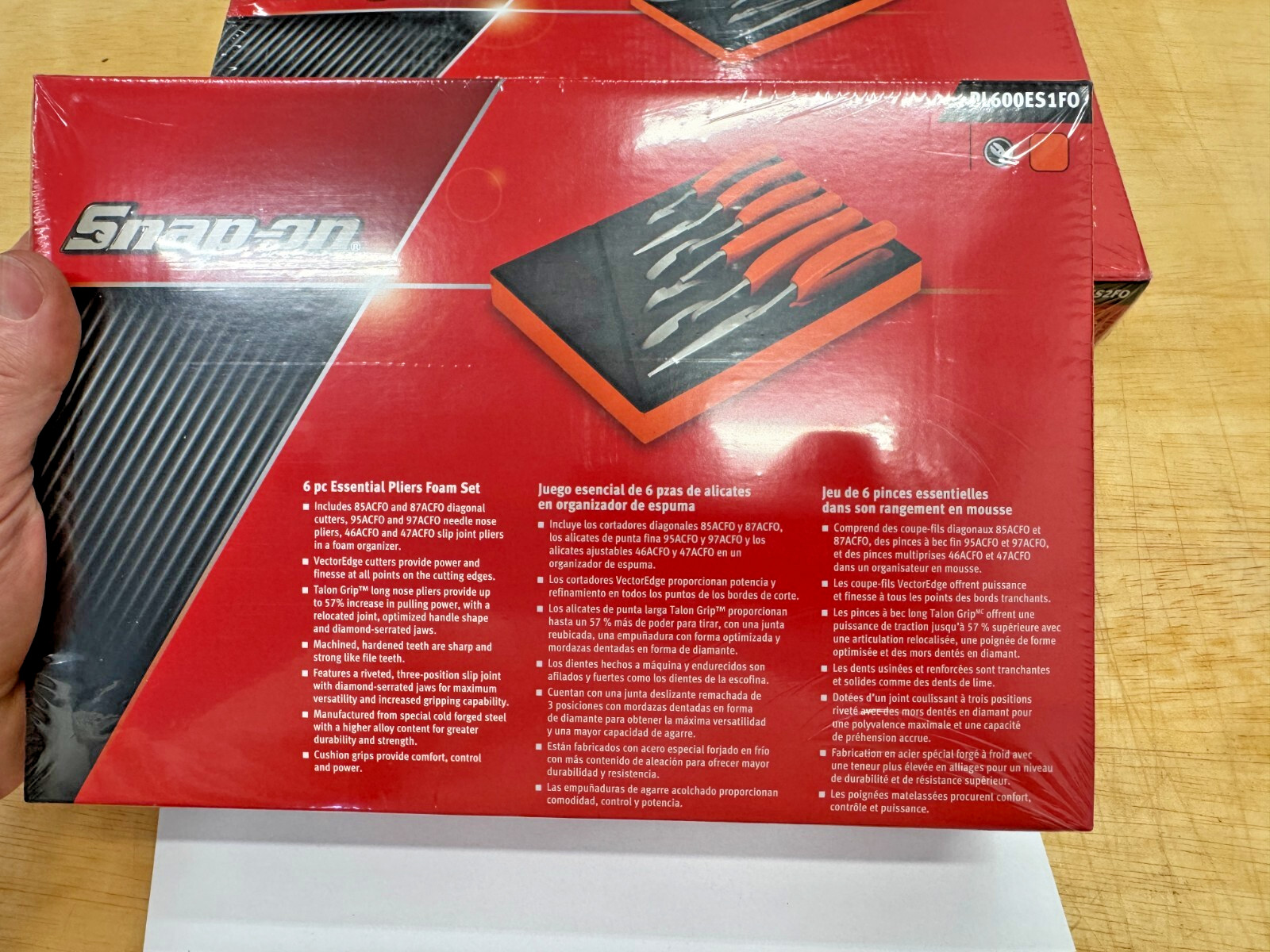 Snap-on Tools USA NEW FACTORY SEALED ORANGE 12 PIECE Pliers Cutters Foam LOT SET