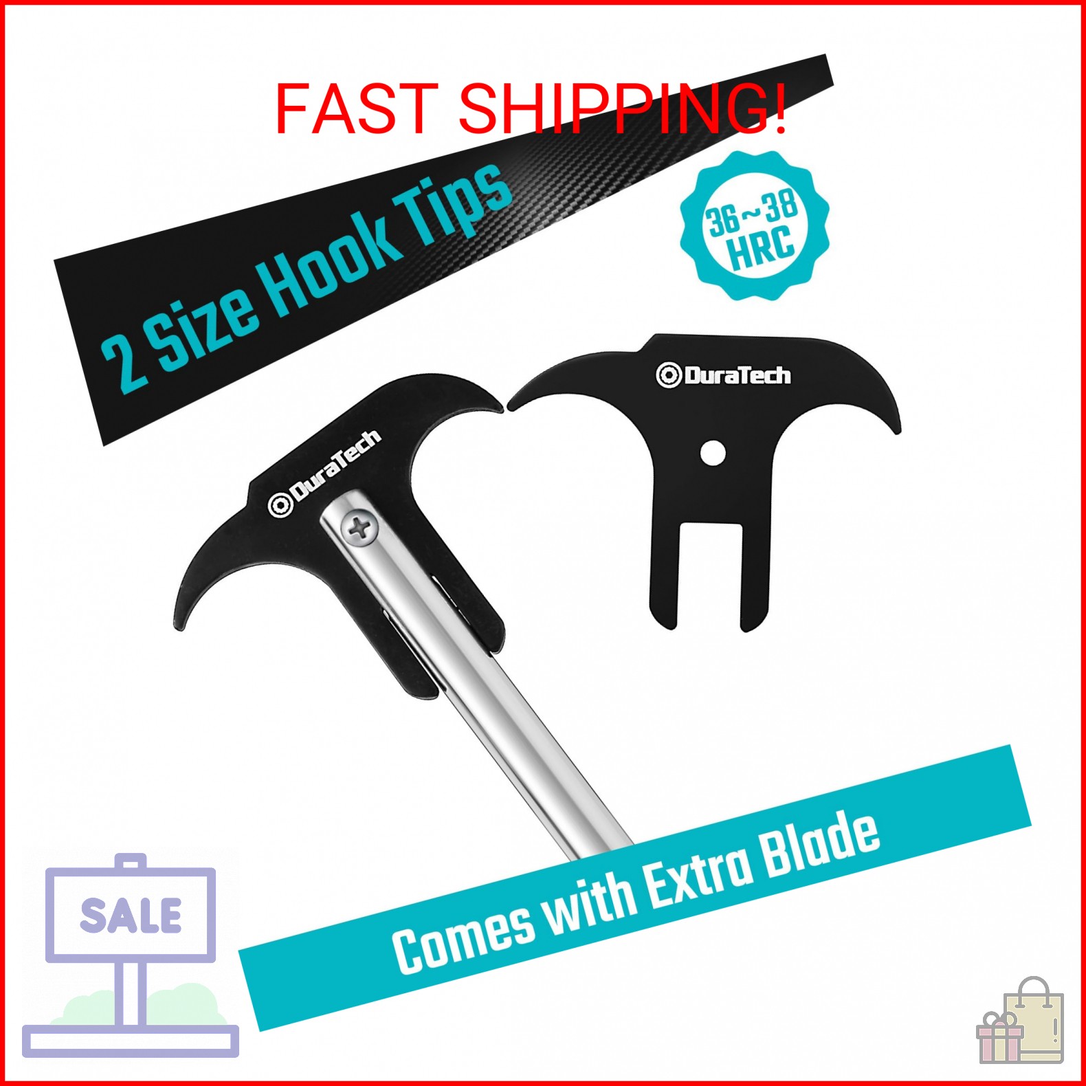 DURATECH Seal Puller with Extra Blade, Heat Treated Steel, Dual Hook Tips for Oi