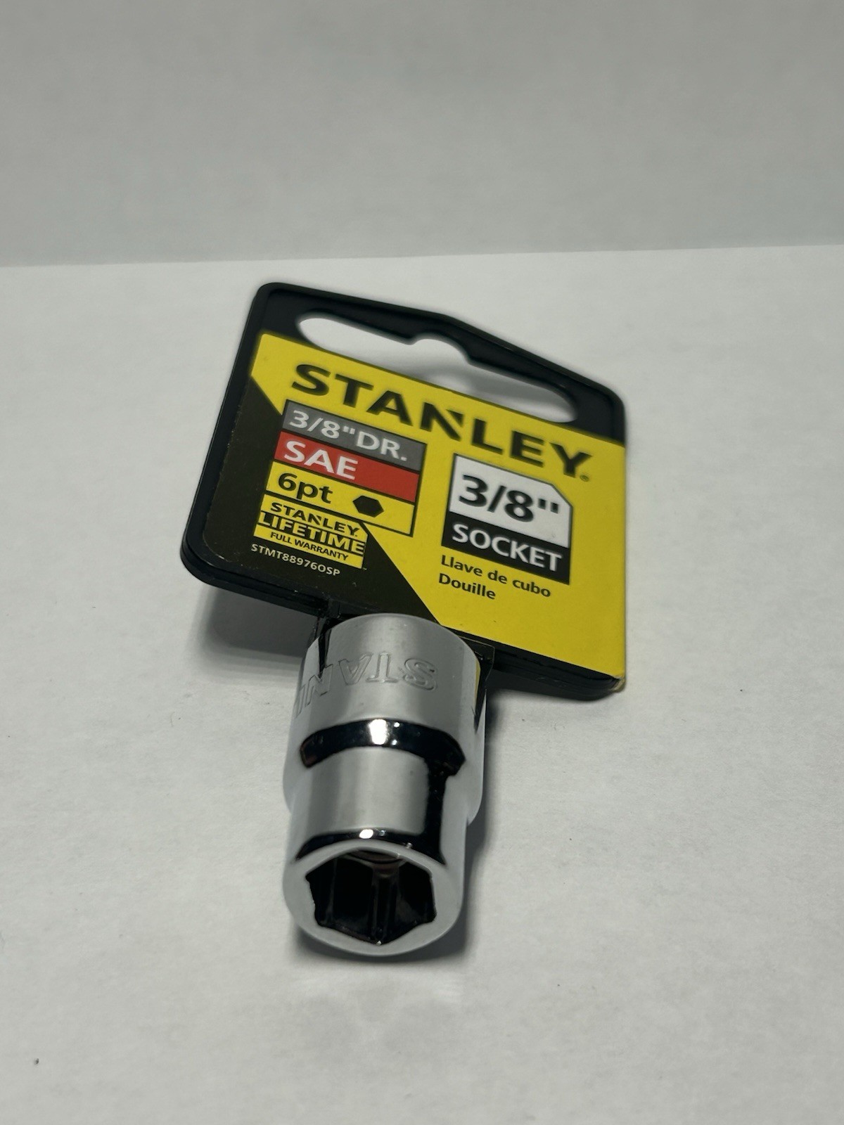 Stanley 3/8” Socket 3/8” Drive SAE 6 Point New 88-976