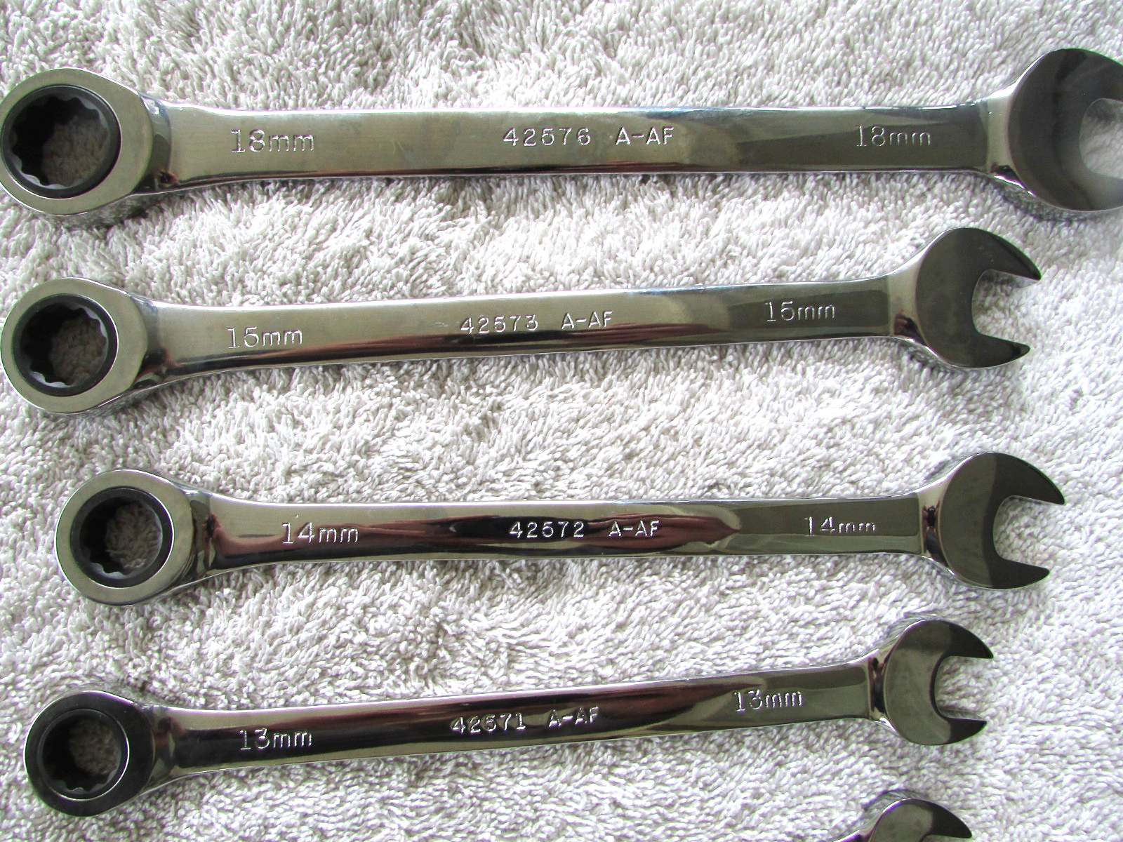Craftsman 14 pc Wrench Set ~7 A-AE SAE~ 7 A-AF Metric Polished Chrome Ratcheting