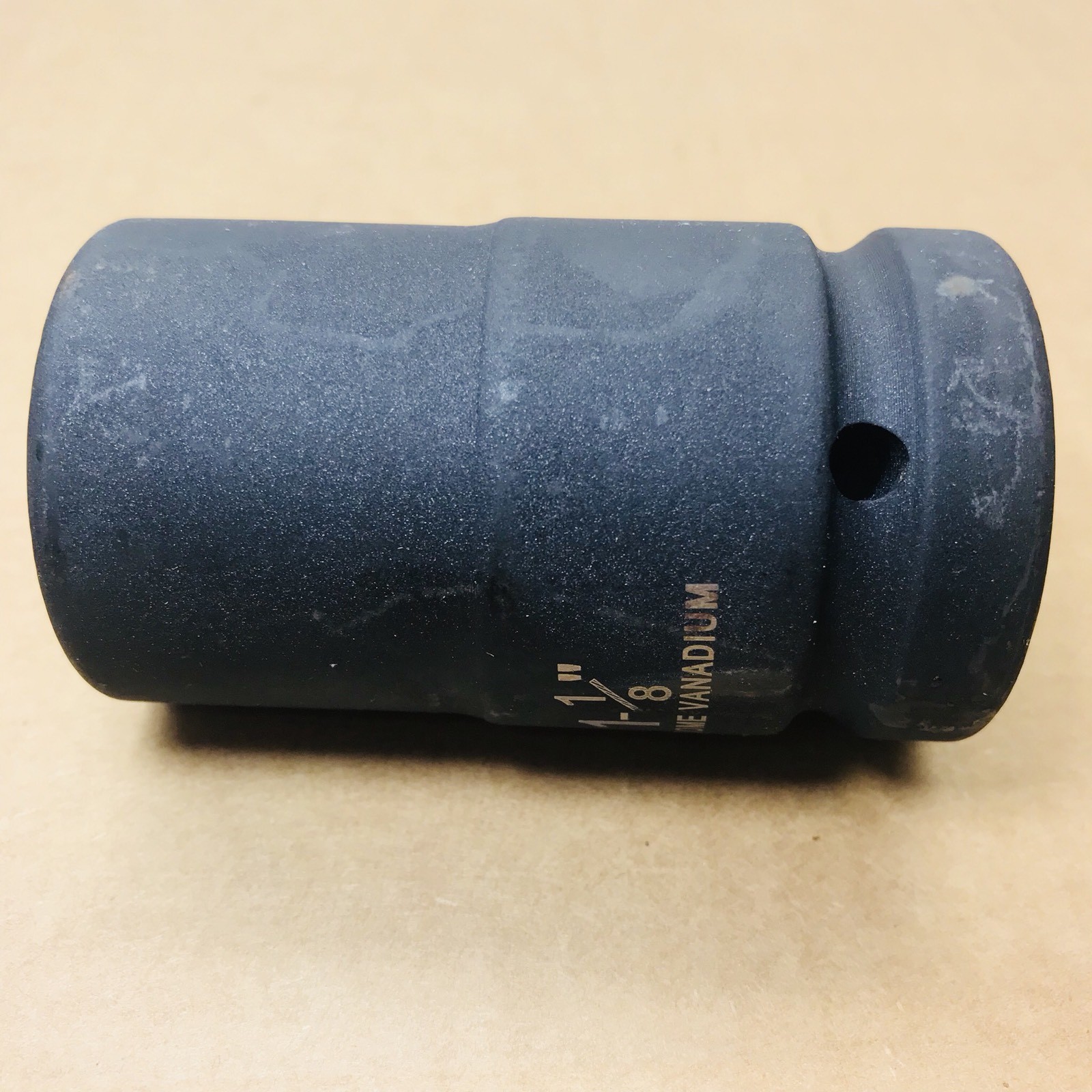 1-1/8″ Black Chrome Vanadium 1″ Drive 6 Point Impact Socket