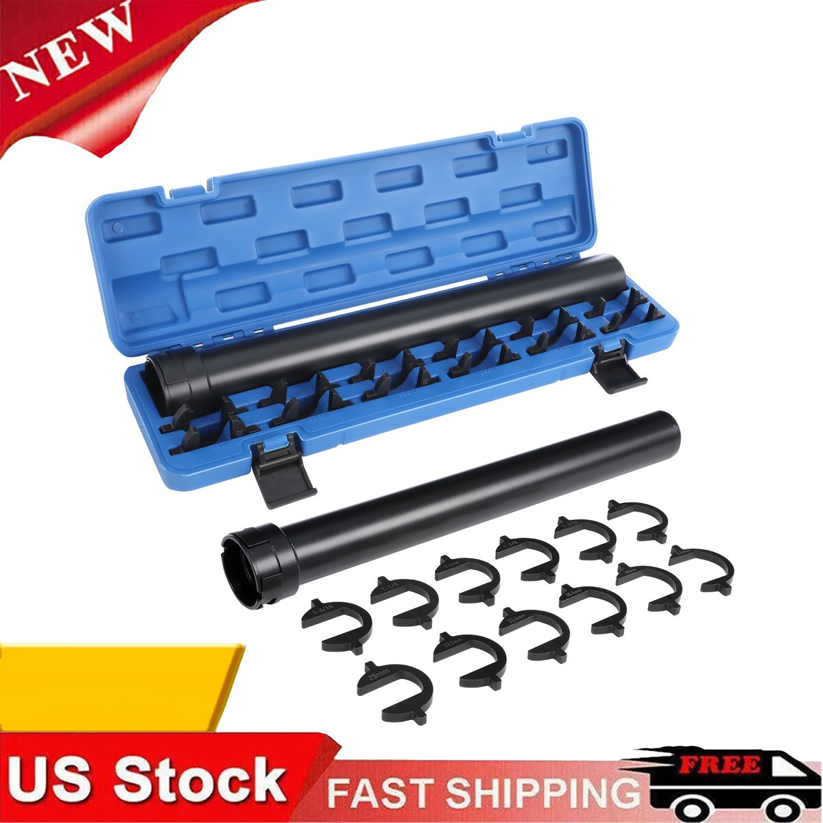Tool Set for Inner Tie Rod 13 Pcs 12 Adapters Removal and Installation Kit