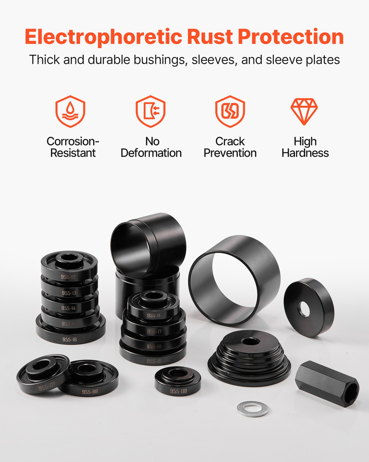 VEVOR Front Wheel Bearing Press Kit Drive Bearing Removal & Installation 23 PCS
