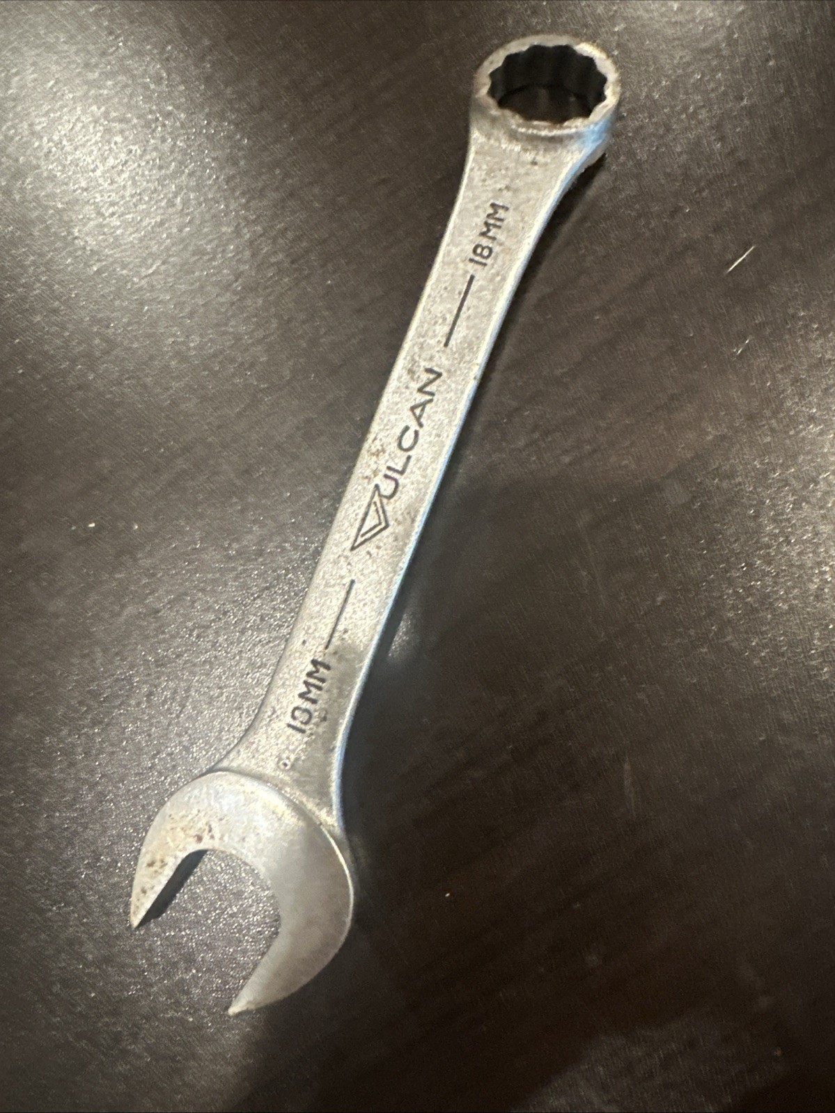 JH Williams Vulcan Vintage Metric Wrench 13mm Open End 18mm 12-Pt Box End USA