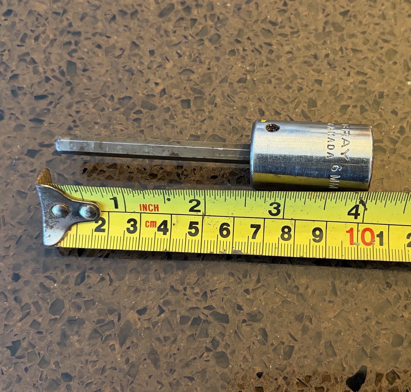 Gray Canada Tools MWD6L 6mm X 1/2″ Drive Long Hex Head Socket Chrome