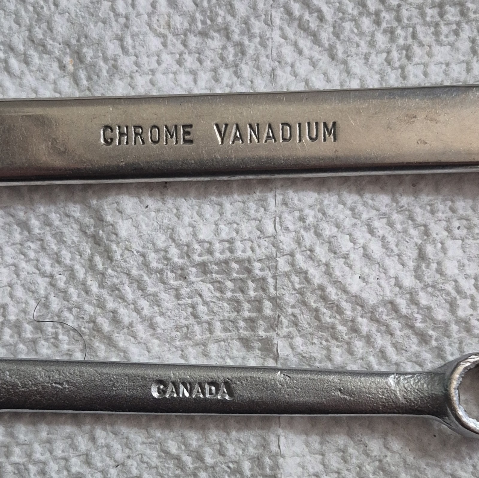 Vintage Gray Canada Wrench Lot of 2 11/16 19/32 5/16 Signed Mechanic Tools Rare