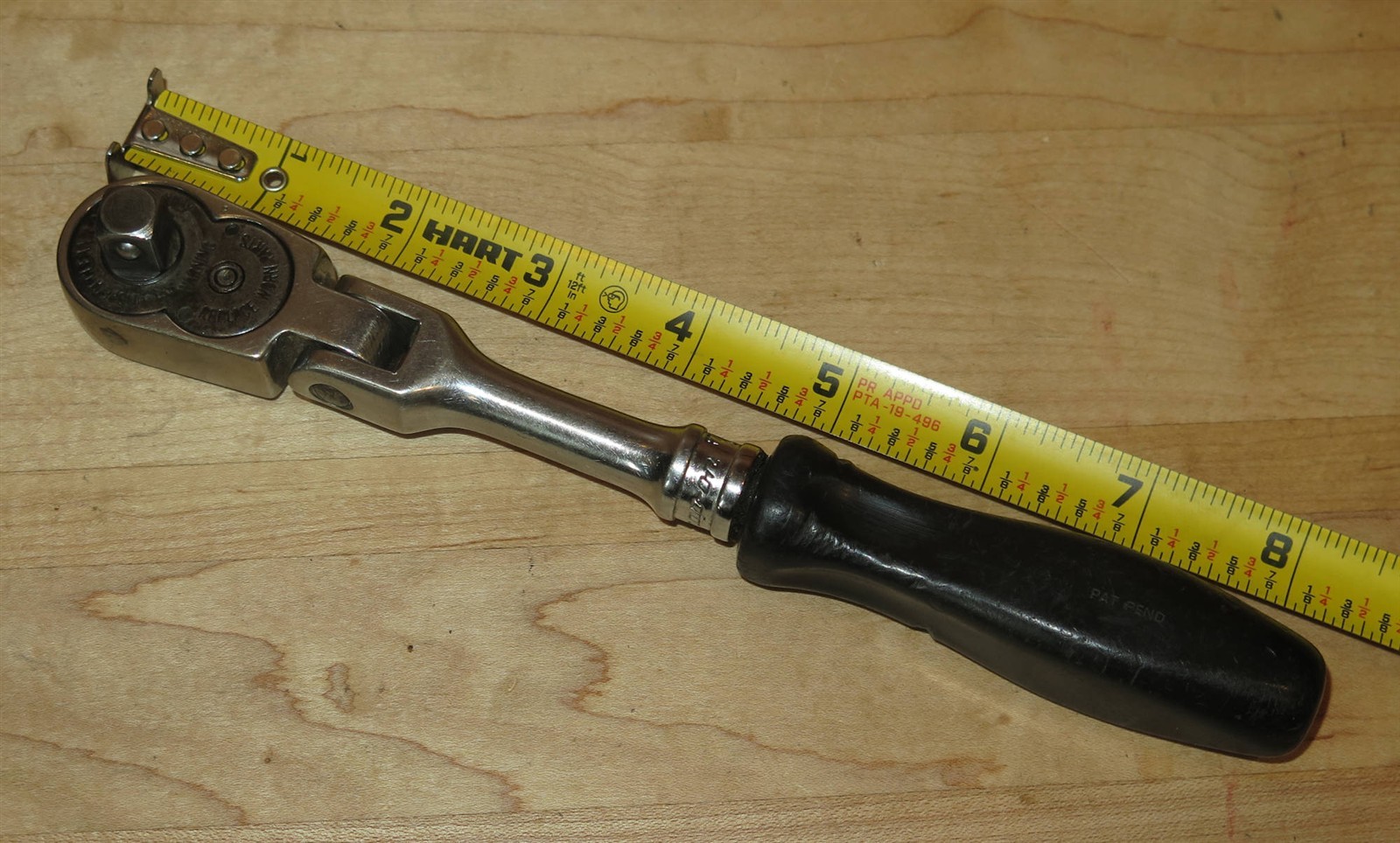 Snap-On F735B Flex-Head 3/8″-Drive Ratchet with Black Handle – READ!