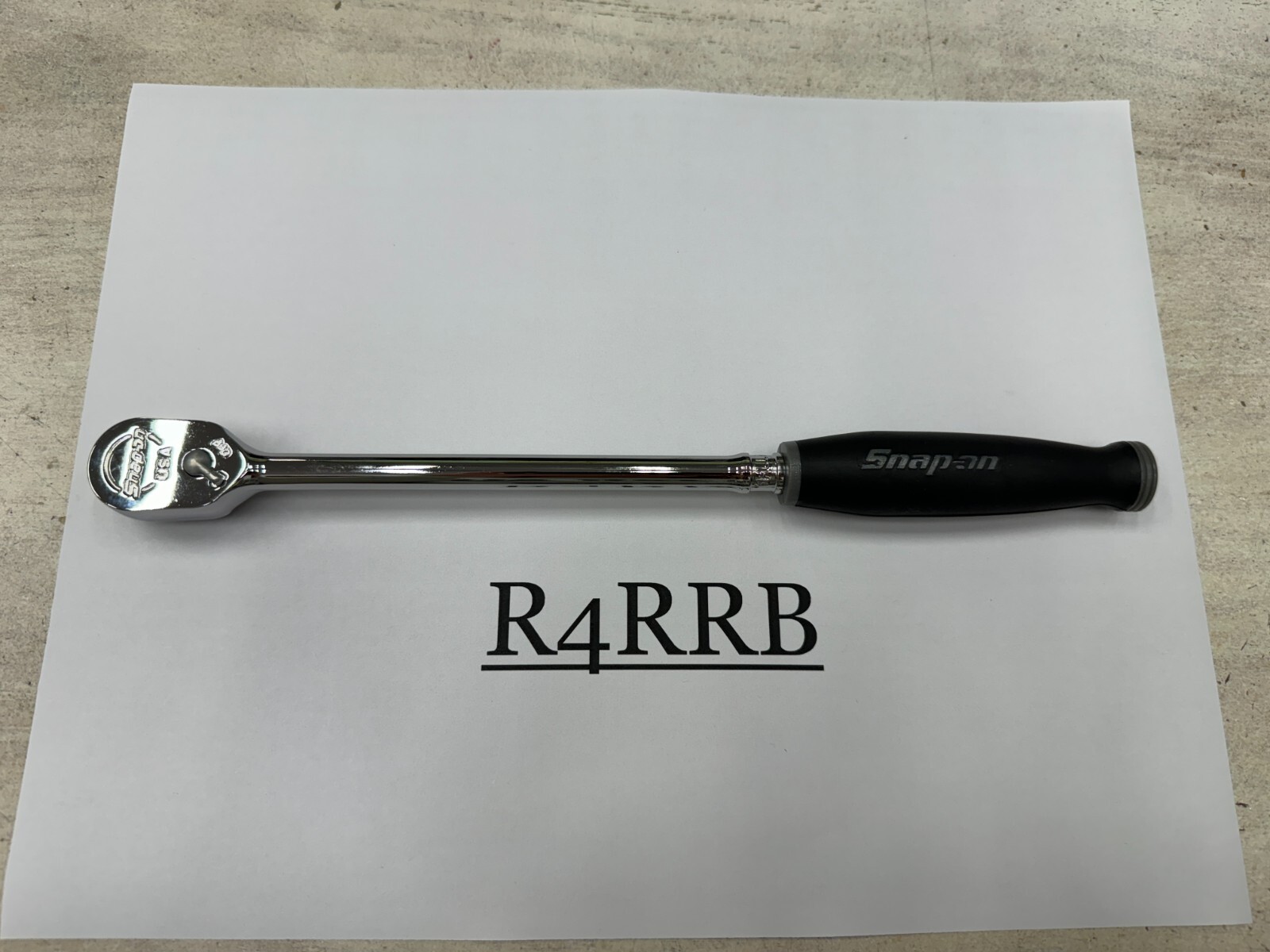 Snap-on Tools USA NEW 1/4″ Drive DARK TITANIUM Soft Grip Long Ratchet THLL72DT