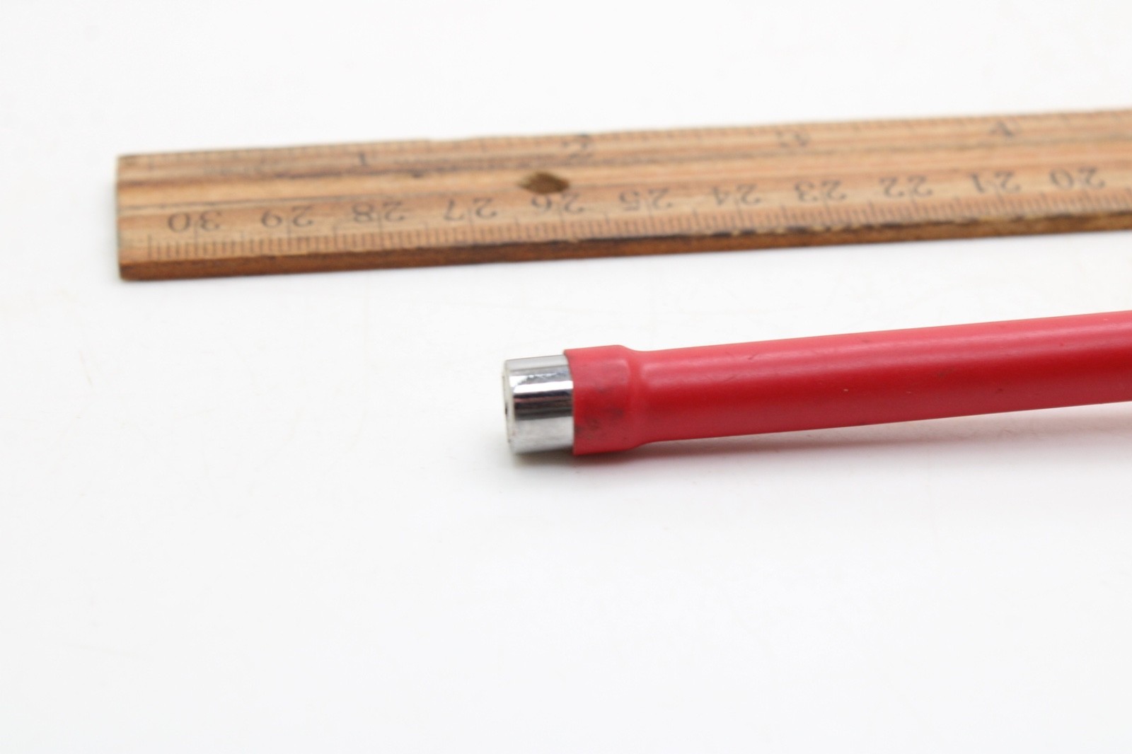 Snap-on ND 108 1/4″ 3″ Shank Red Insulated Amber Handle Nut Driver USA