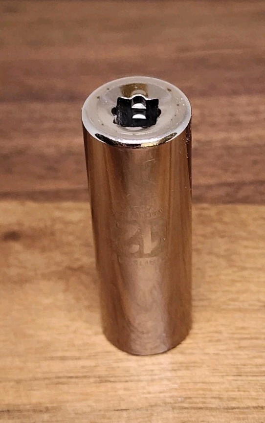 Craftsman USA 12mm Deep Well Socket 6 Point 1/4″ Drive 45913 Easy Read