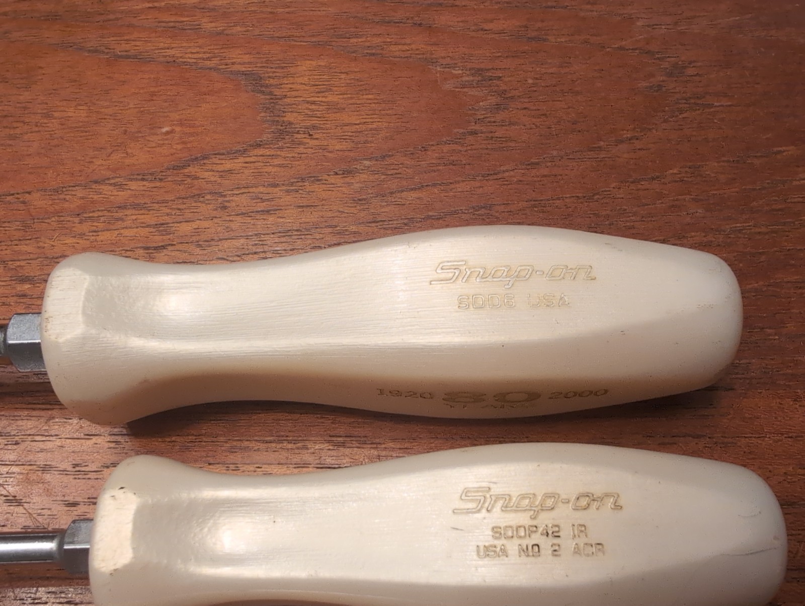 SNAP ON 80TH ANNIVERSARY 4pc HARD HANDLE SCREWDRIVER SET White Pearl