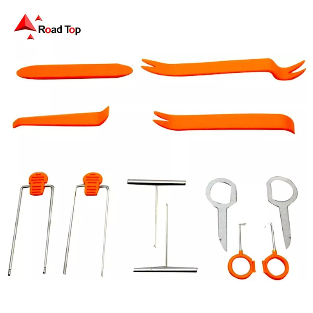 12PCS Plastic Trim Removal Pry Tool Kit Car Radio Panel Door Dash Clip Fasteners