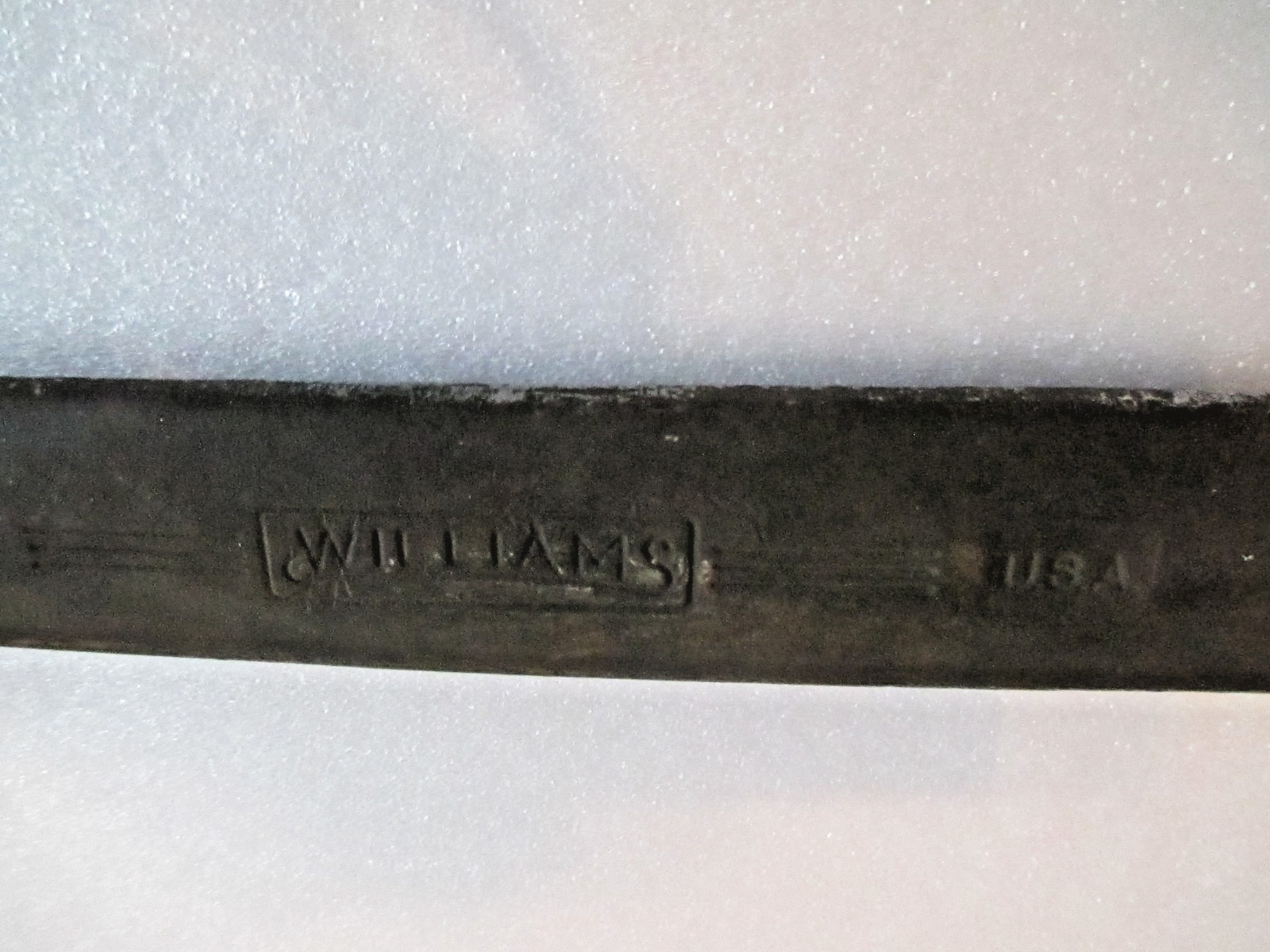 Vintage Williams 1-5/8” Open end railroad Machinist Wrench Made in USA C86