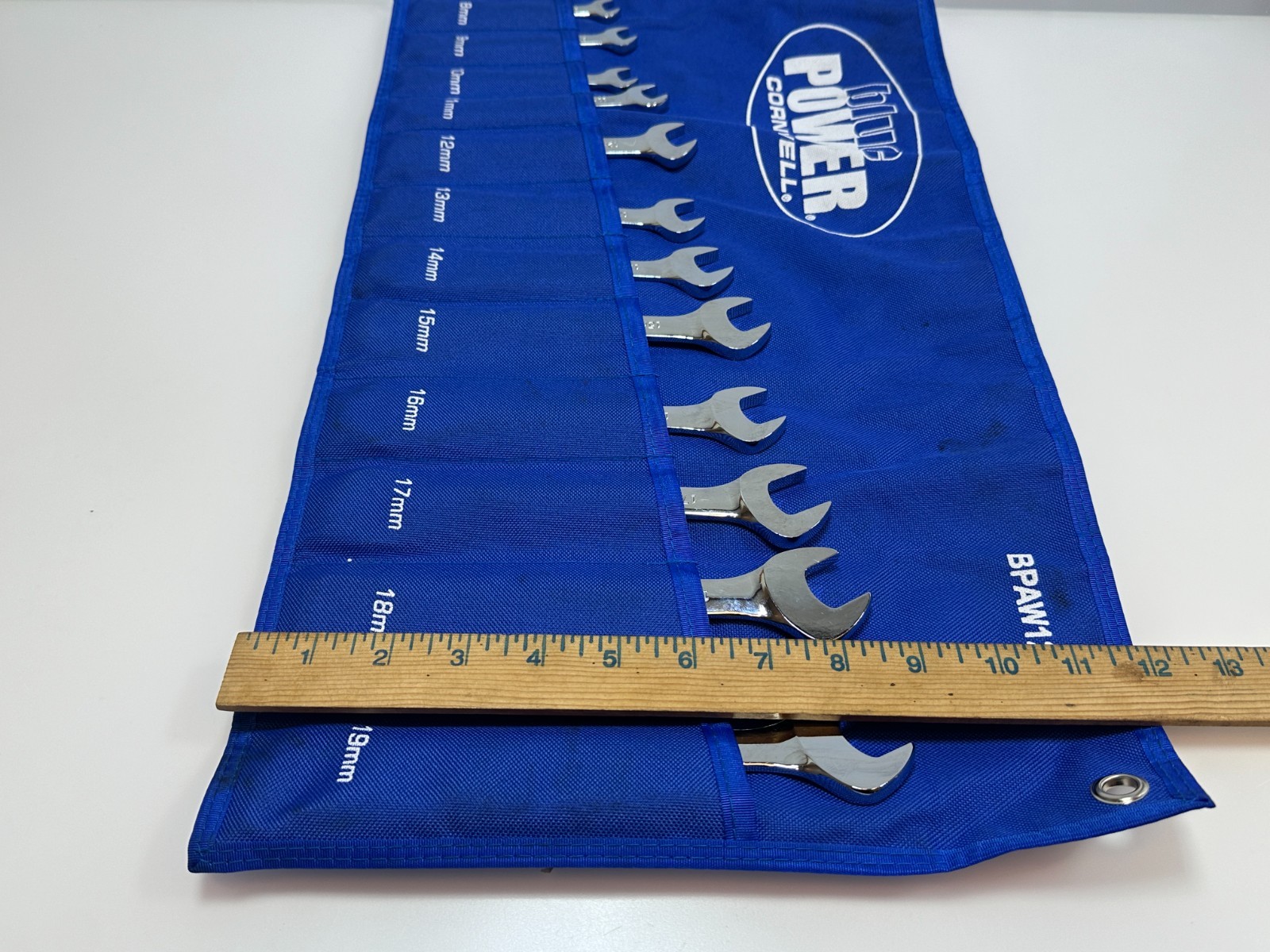 Cornwell Tools BPAW12MST 12Pc bluePOWER Metric 8mm-19mm 4 Way Angle Wrench Set
