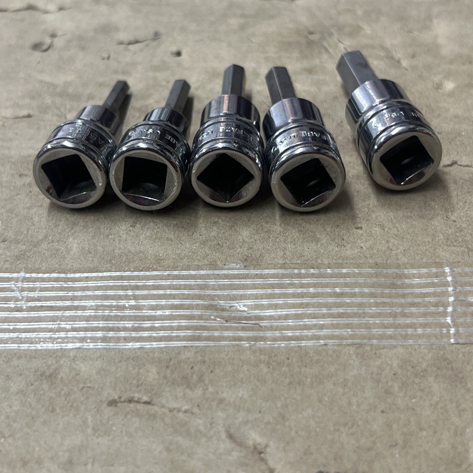 Snap-on 5 pc 3/8″ Drive SAE 5/32″ – 5/16″ Standard Hex Bit Socket Set (208EFAY)