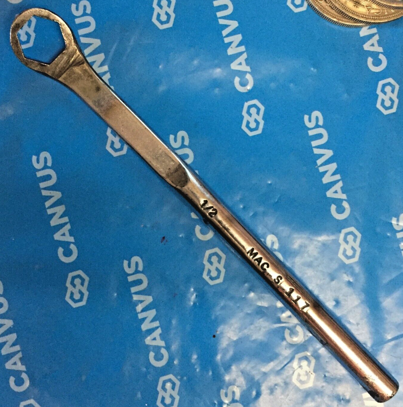 Mac Tool S117 SAE 1/2″ Chrome Brake Wheel Cylinder Wrench 6.5″L USA Good 8/10