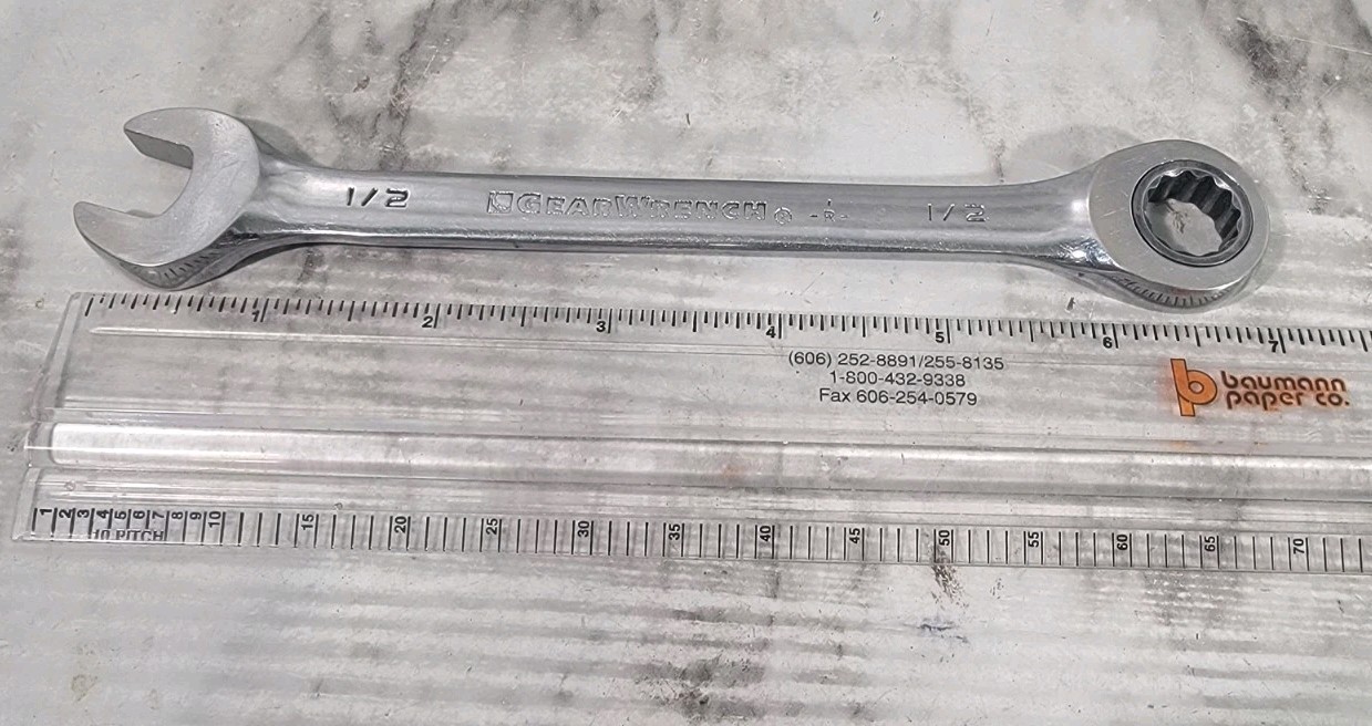 Gearwrench Ratcheting SAE 1/2 Wrench 12 point 7 inches Long