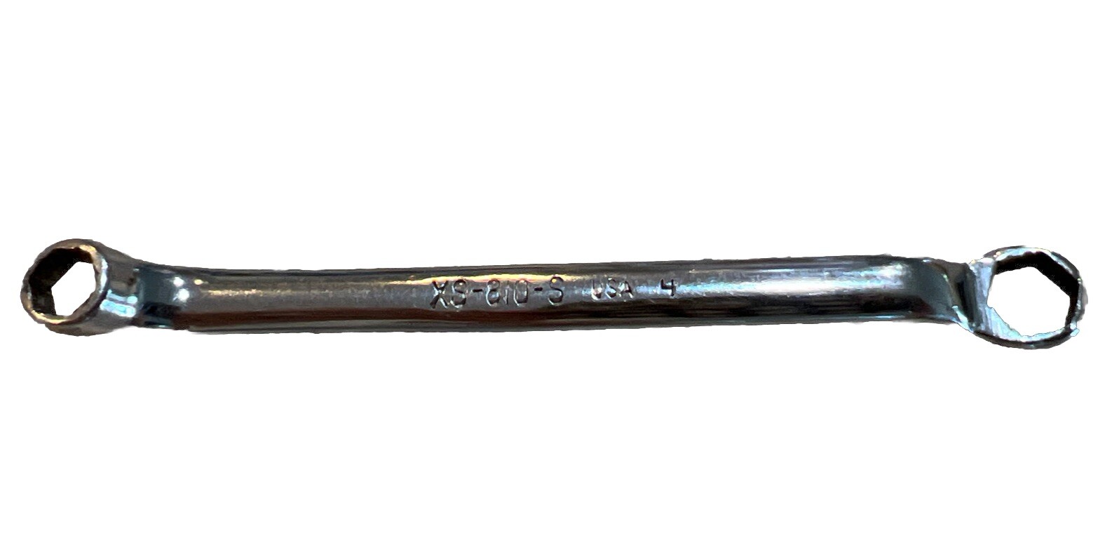 Vintage Snap On XS-810-S SAE 1/4×5/16″ Chrome Offset Box Wrench