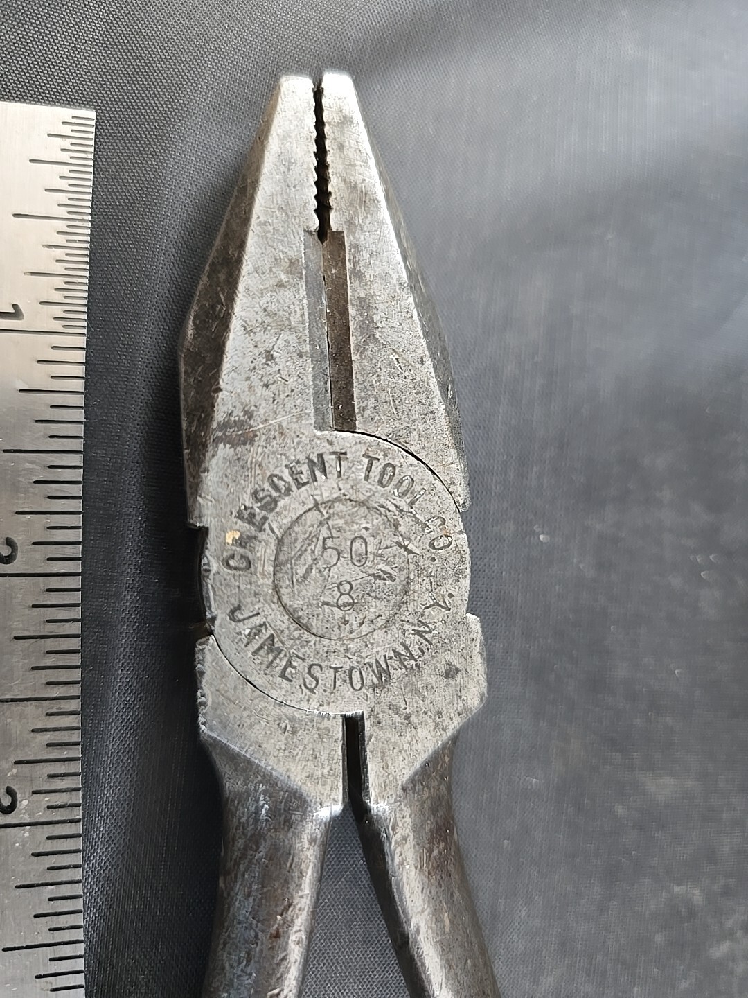 Crescent 50-8 Bullnose Linesman Pliers USA 8.5” Long Vintage Jamestown NY USA