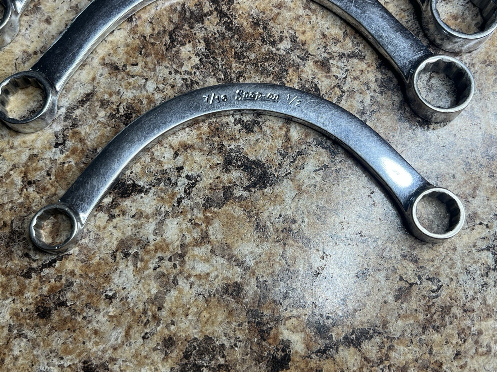 SNAP ON 5PC 12-POINT SAE Drive Half-Moon Box Wrench Set 7/16″ to 15/16″