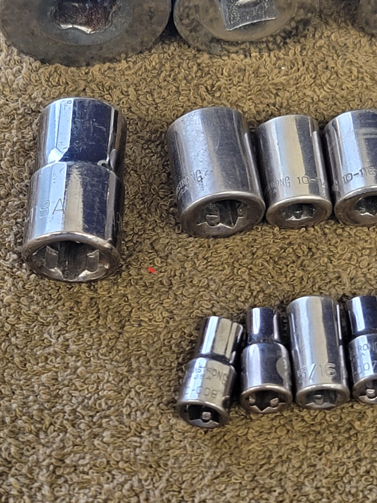 23 Armstrong Impact Socket 1/2 3/4 1″ Drive 1-1/4 1/16 15 7/8 13 9 11/32 Sae Set