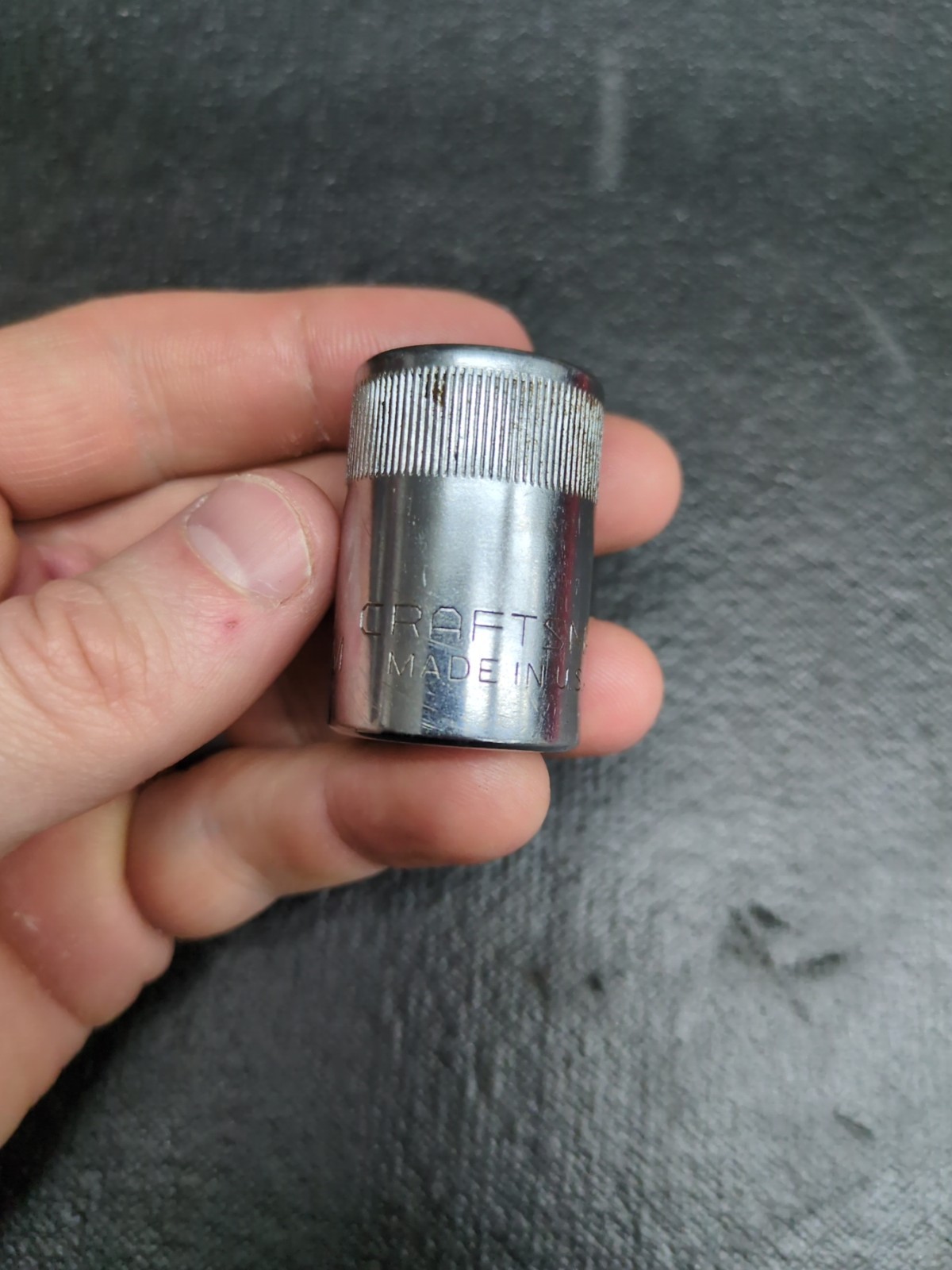 Vintage Craftsman 19M/M Socket 1/2 Dr -v- 44238 USA 🇺🇸 Top Knurl
