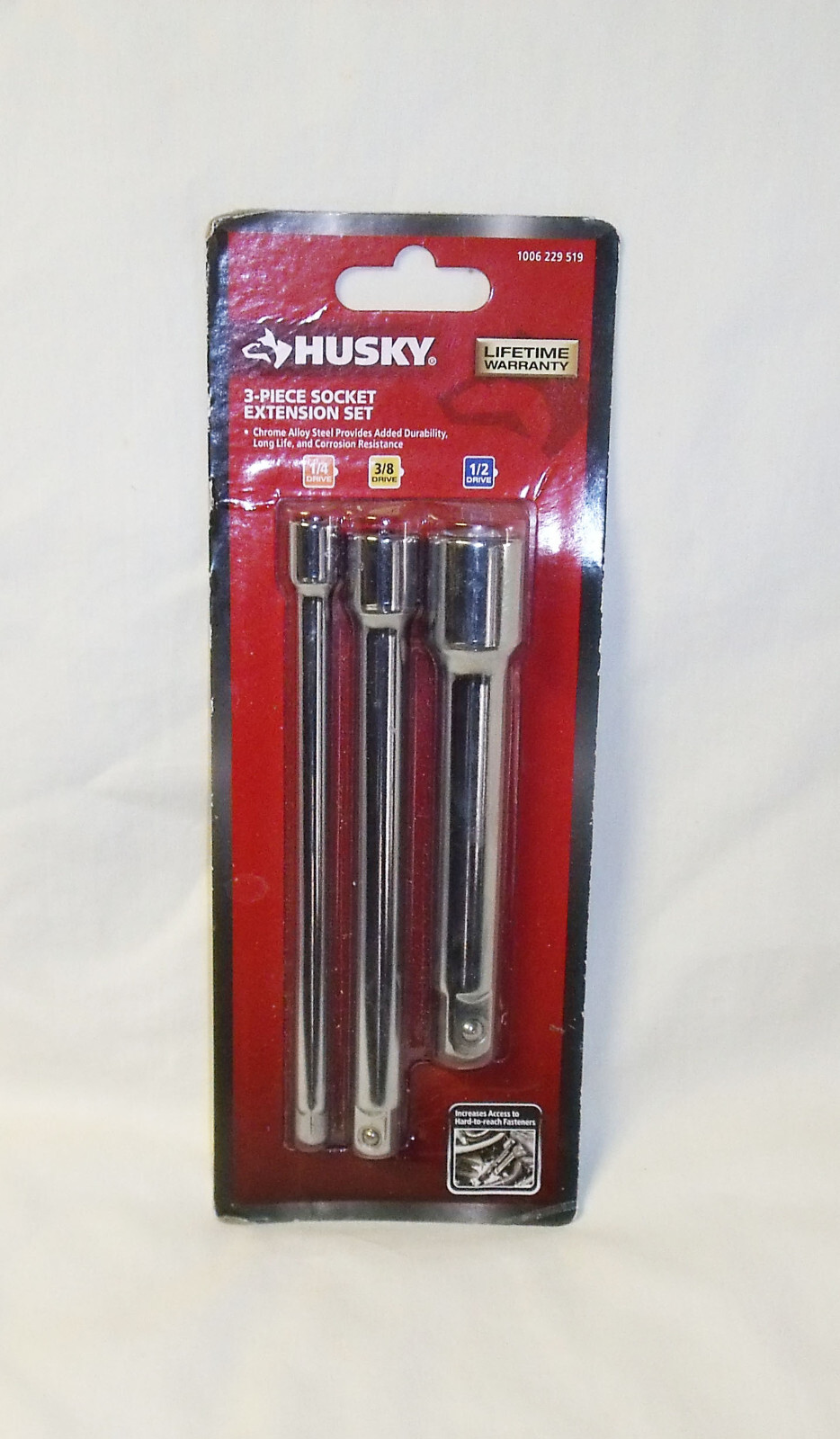 Husky 3-Piece Socket Extension Set 1/4” 3/8” 1/2” – 1006229519