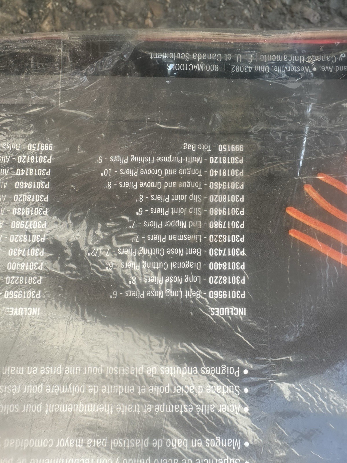 Mac 11 Piece Plier Set Orange