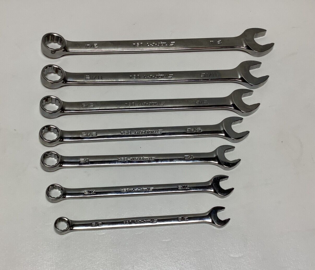 NEW Snap-on™ 3/8″ thru 3/4″ 12-pt Flank drive Plus Wrench Set SOEX707