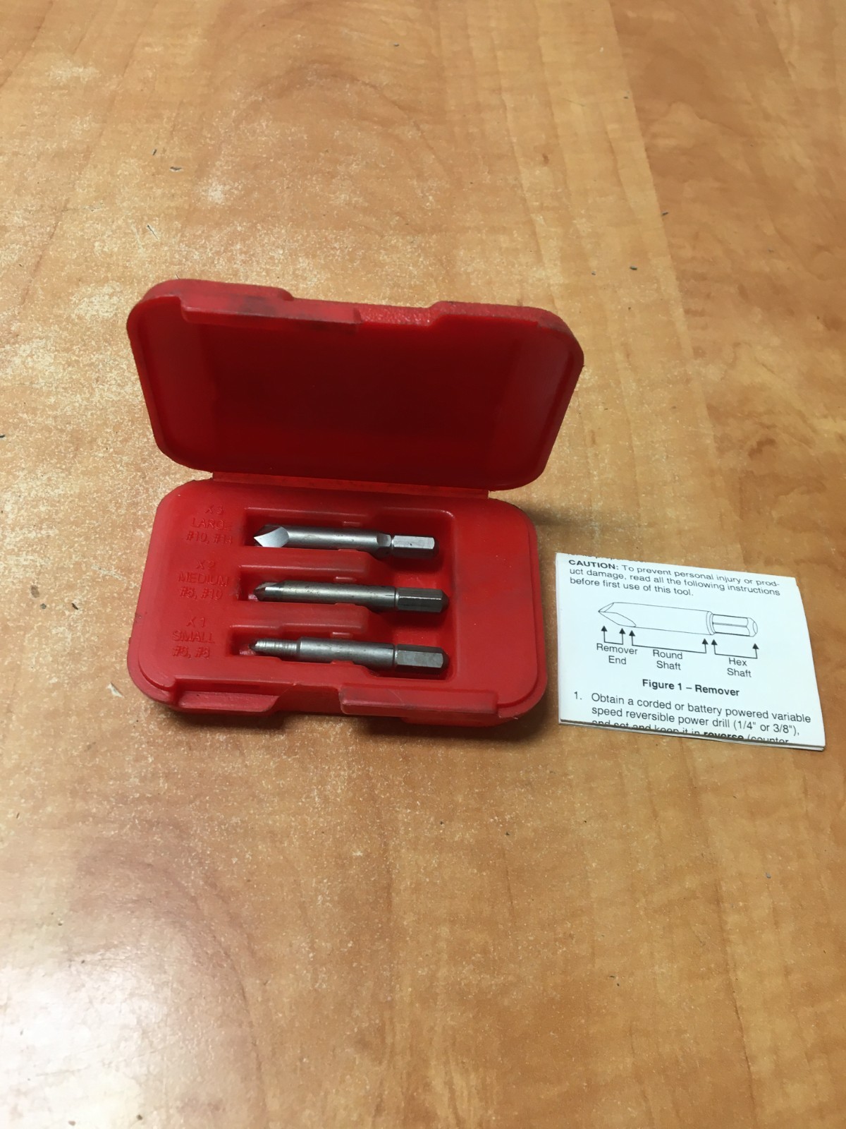 Mac Tools X-Out Damaged Screw Remover P2019 #6-#14 3 Pcs. USA