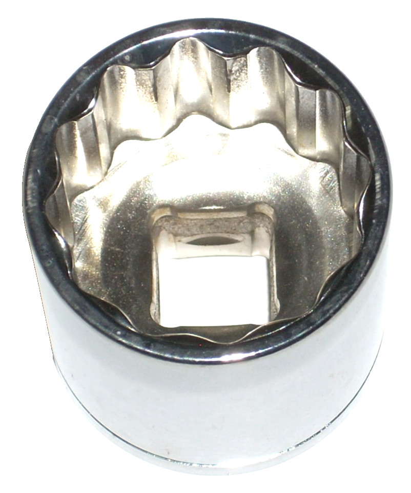 Westward 30 mm Socket 12 pt, 1/2 in Drive, Chrome Vandium Coated – 2pk